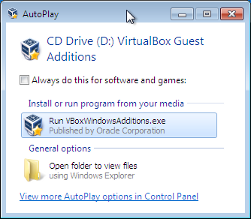 Virtualbox Graphics Adapter Windows 7